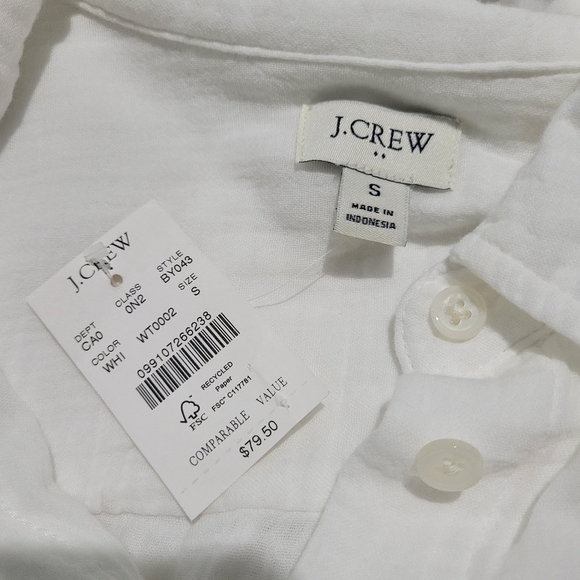 J Crew Gauze button-up shirt, NWT - Picture 7 of 8